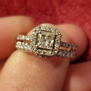 3/4 CT center stone, Neil Lane band